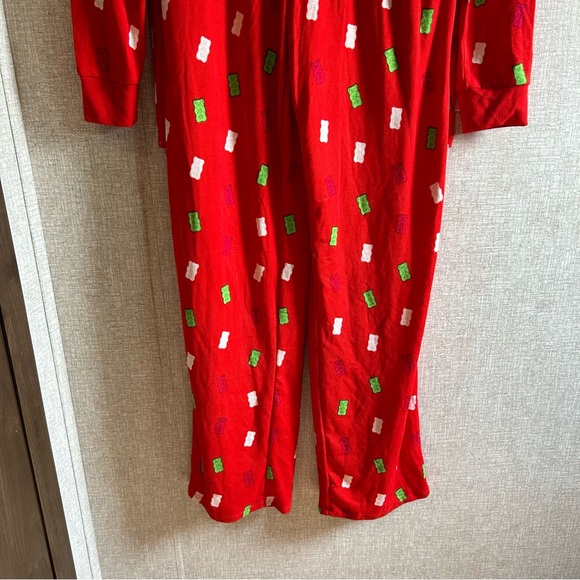 NWT XS JCPenny Haribo Red Gummy Bear Christmas Pajama Set - Picture 2 of 12